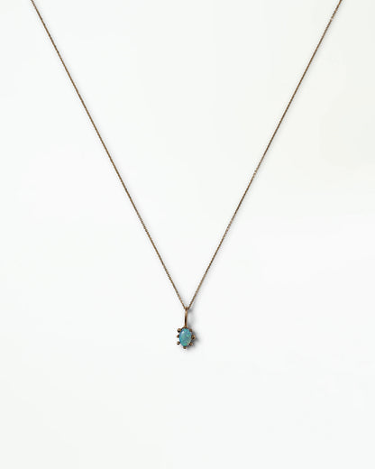 wwake / opal halo pendant charm