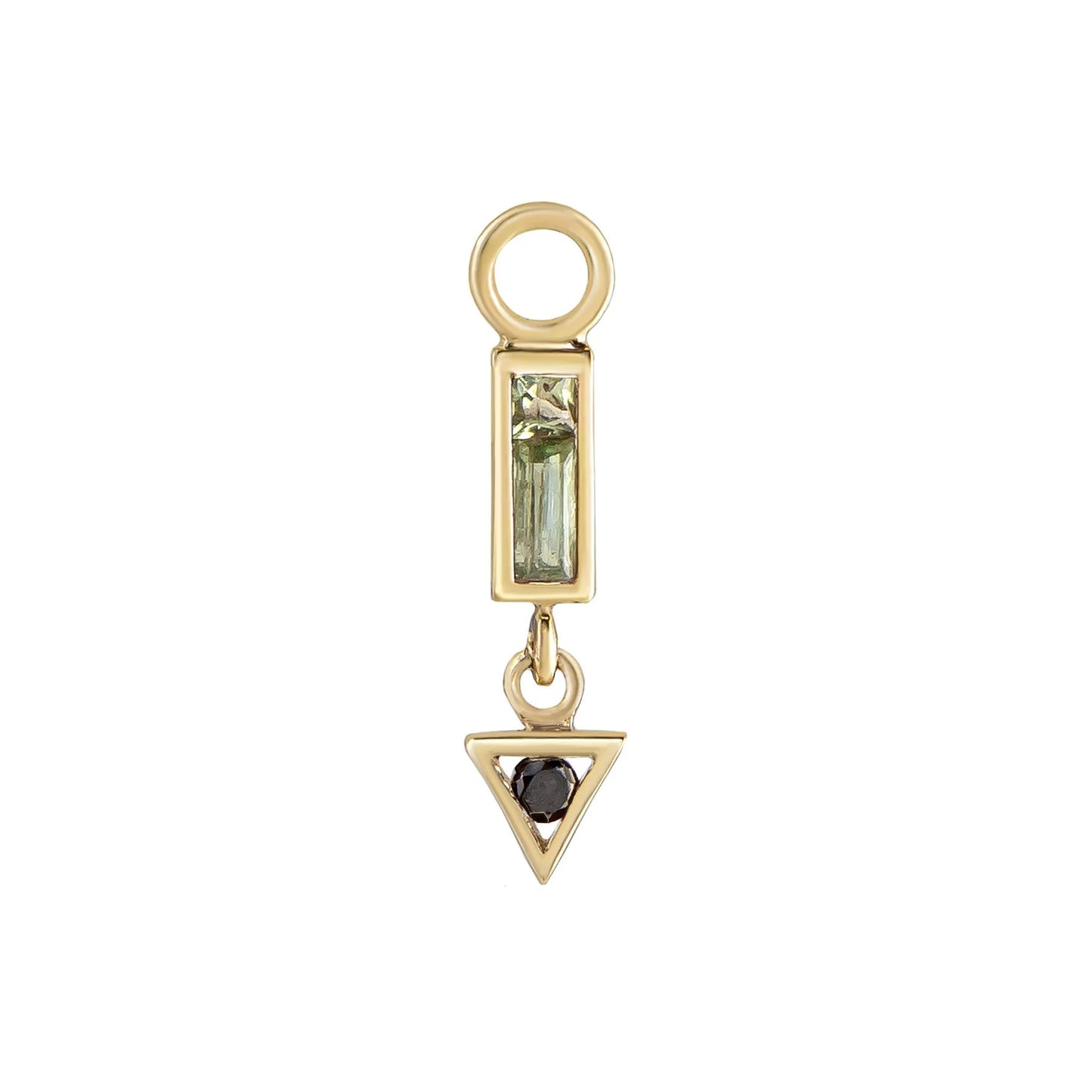 métier / mini az 2.1 gemstone plaque charm - single