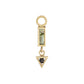 métier / mini az 2.1 gemstone plaque charm - single