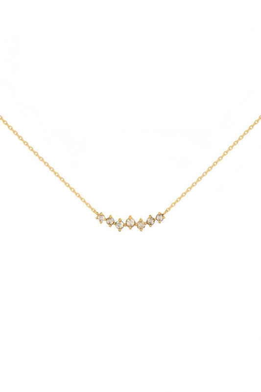 twisted rose-cut diamond necklace