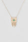 emerald eye & diamond plate necklace