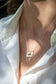 emerald eye & diamond plate necklace