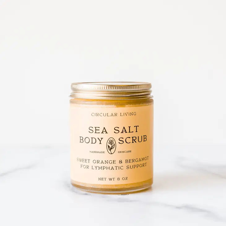 circular living / sea salt body scrub - sweet orange & bergamot