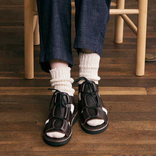 yahae / organic cotton low-gauge socks