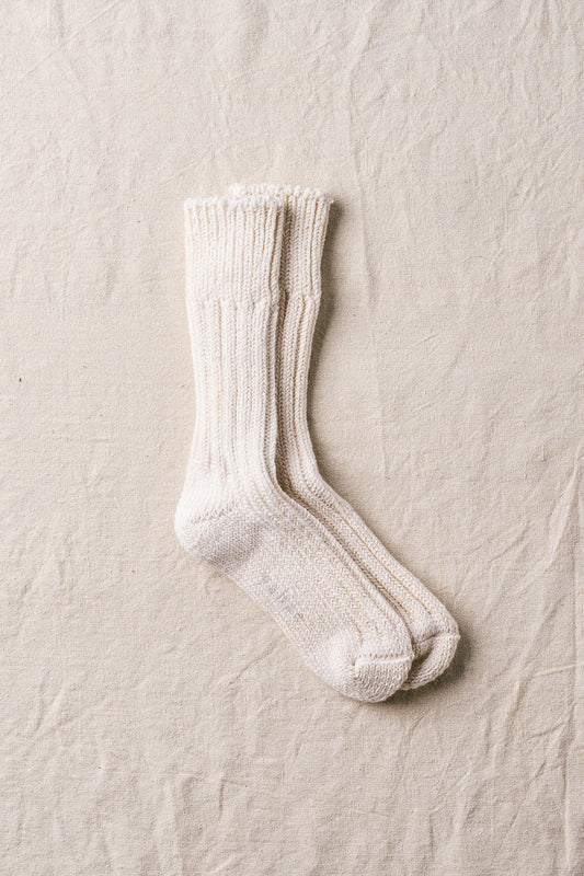 yahae / organic cotton low-gauge socks