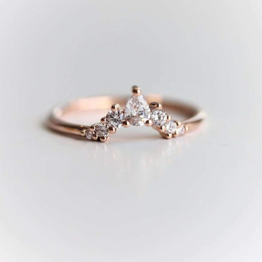 olivia crown ring - grown diamond