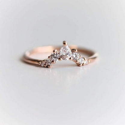 olivia crown ring - grown diamond