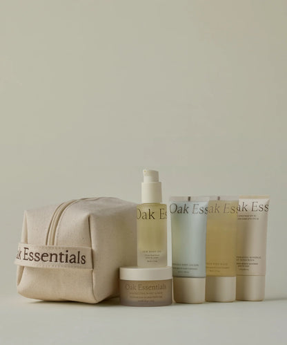 oak essentials / travel body routine set