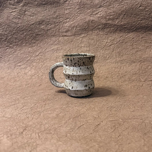olivia snow / small cappuccino angled mug - cornwall