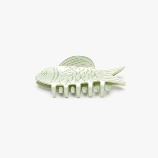 jade fish mini claw hair clip
