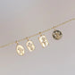 flower pendant charm - snowdrop (january)