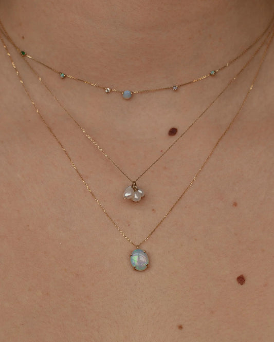 wwake / pearl cloudburst necklace