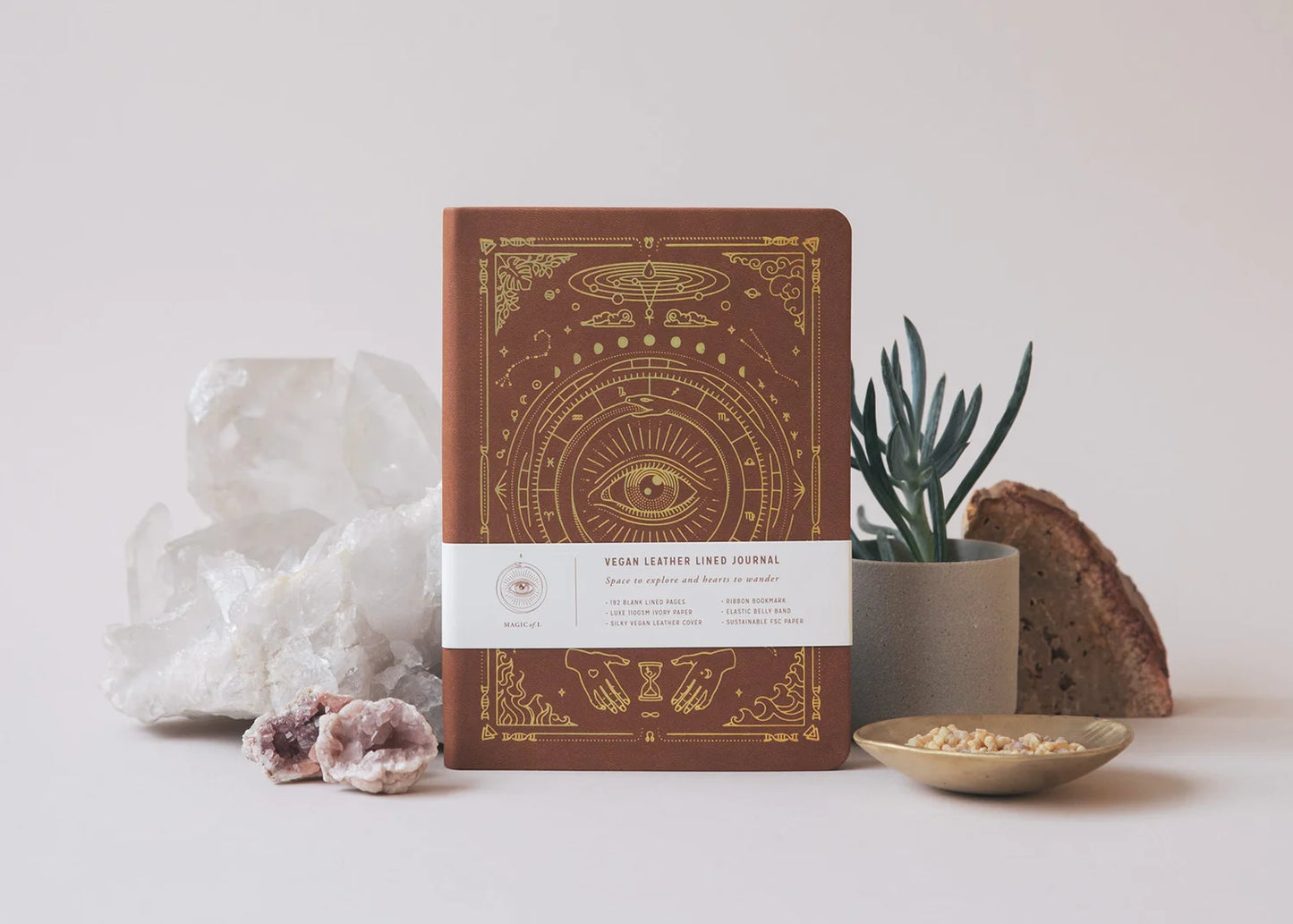 magic of i / vegan leather lined journal