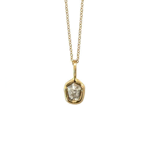 portal rose-cut diamond necklace - no.1