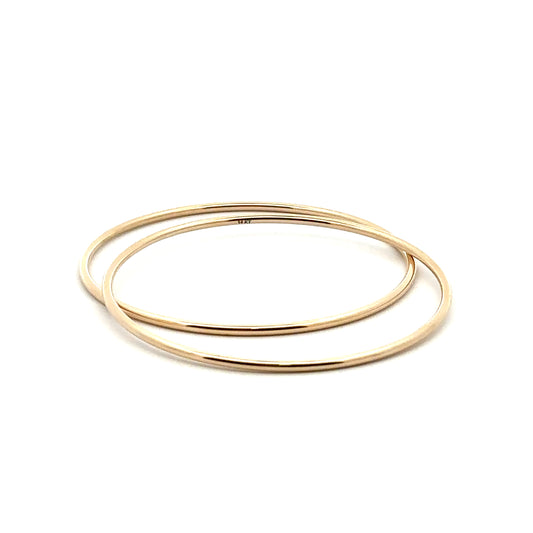 round bangle bracelet - 2mm