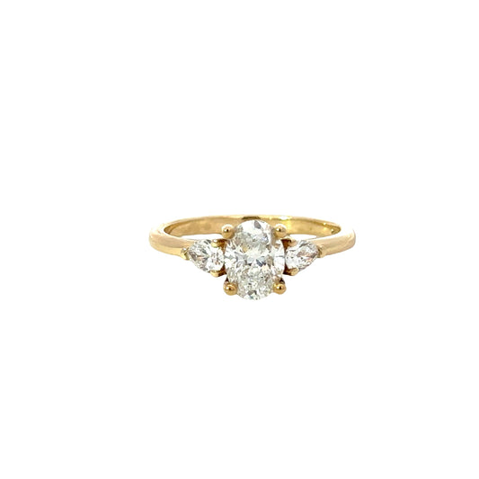 winged diamond ring - grown diamond