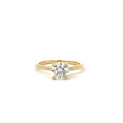 vera round solitaire ring - grown diamond