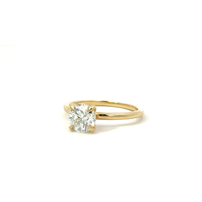 vera round solitaire ring - grown diamond