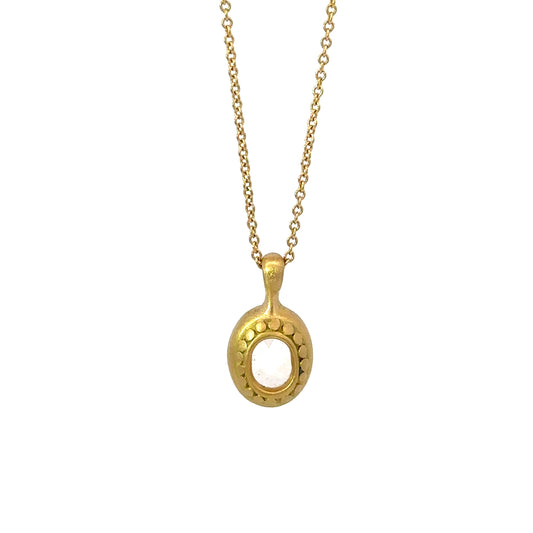 city pendant necklace - morganite