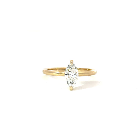 florence marquise solitaire ring - grown diamond