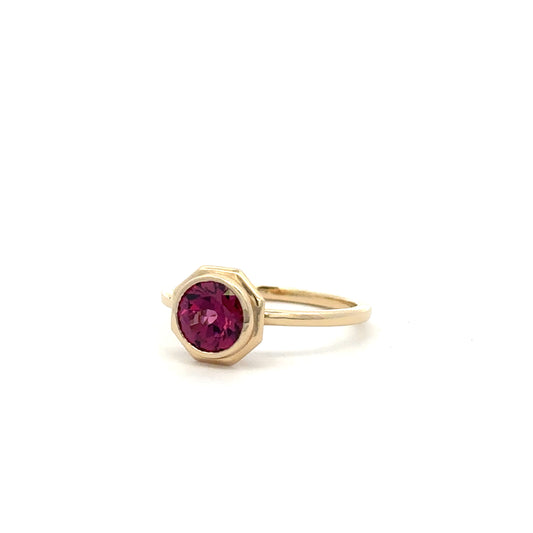 circe ring - rhodolite garnet