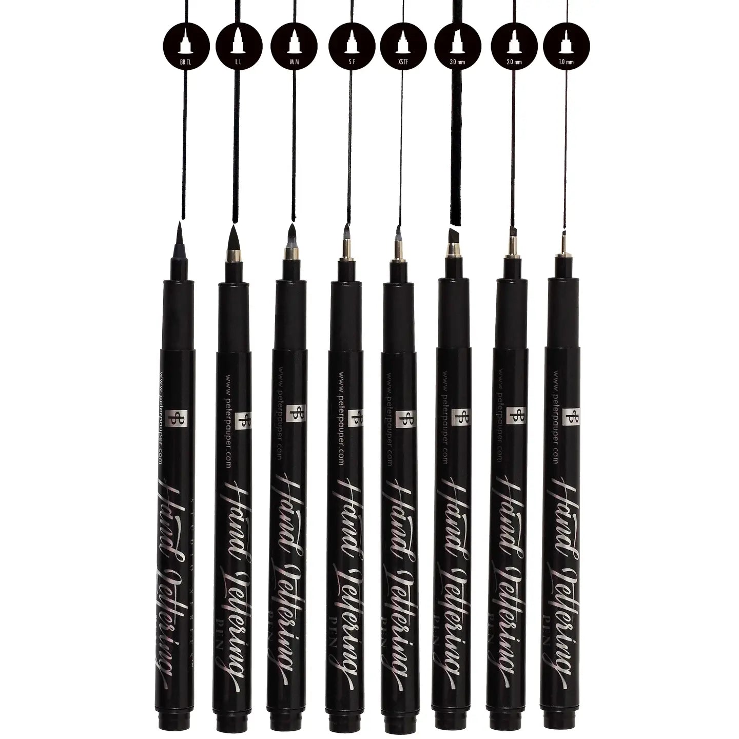 hand-lettering pen set