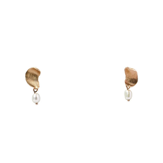 wwake / pearl dewdrop earrings