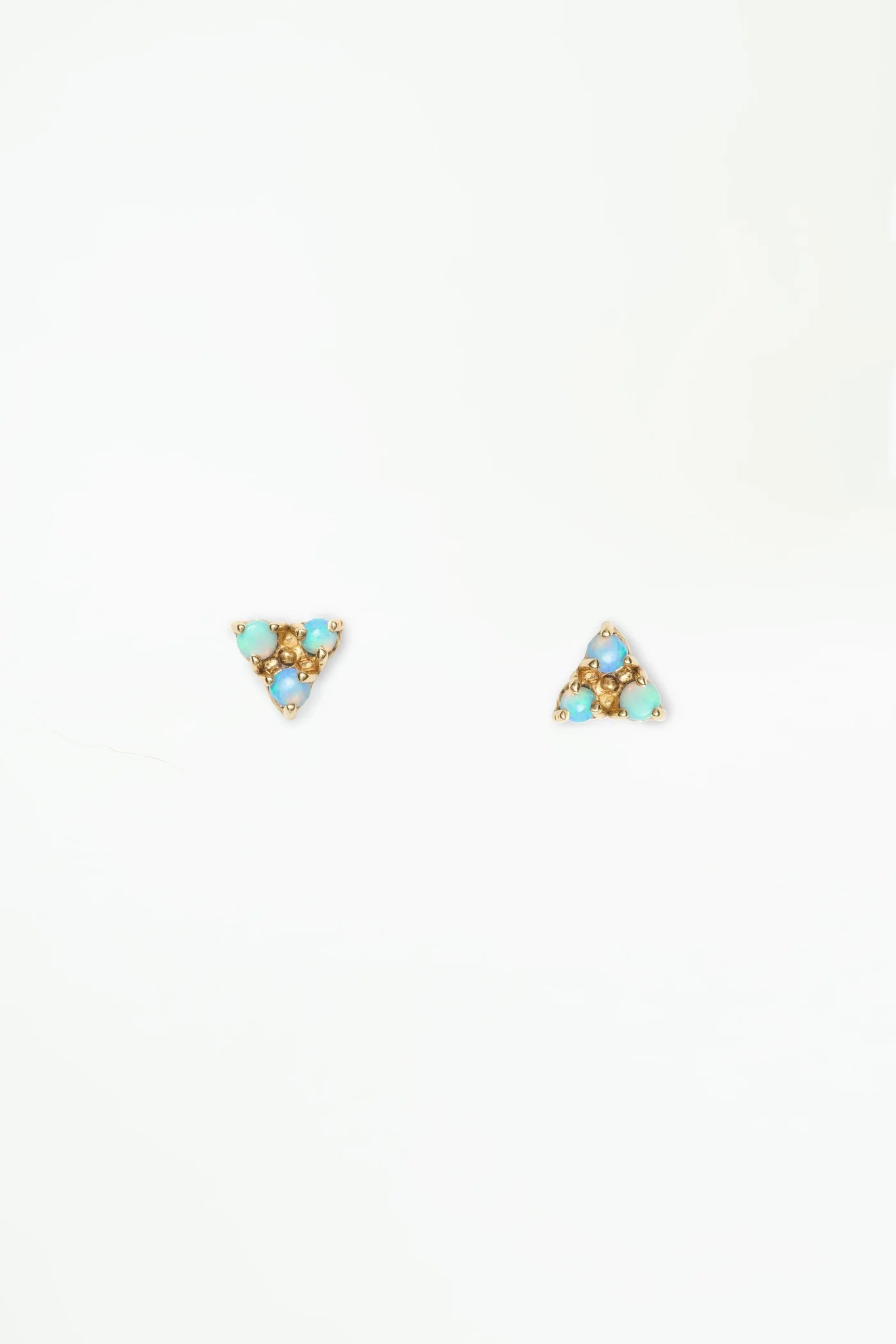 wwake / tri-opal stud earring - single