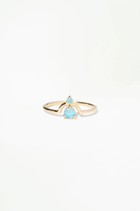 wwake / nestled opal ring
