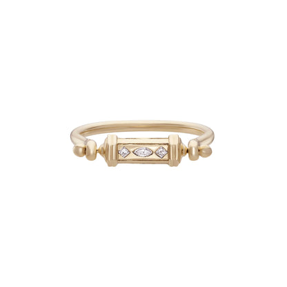 métier / dala mudra diamond spinner ring