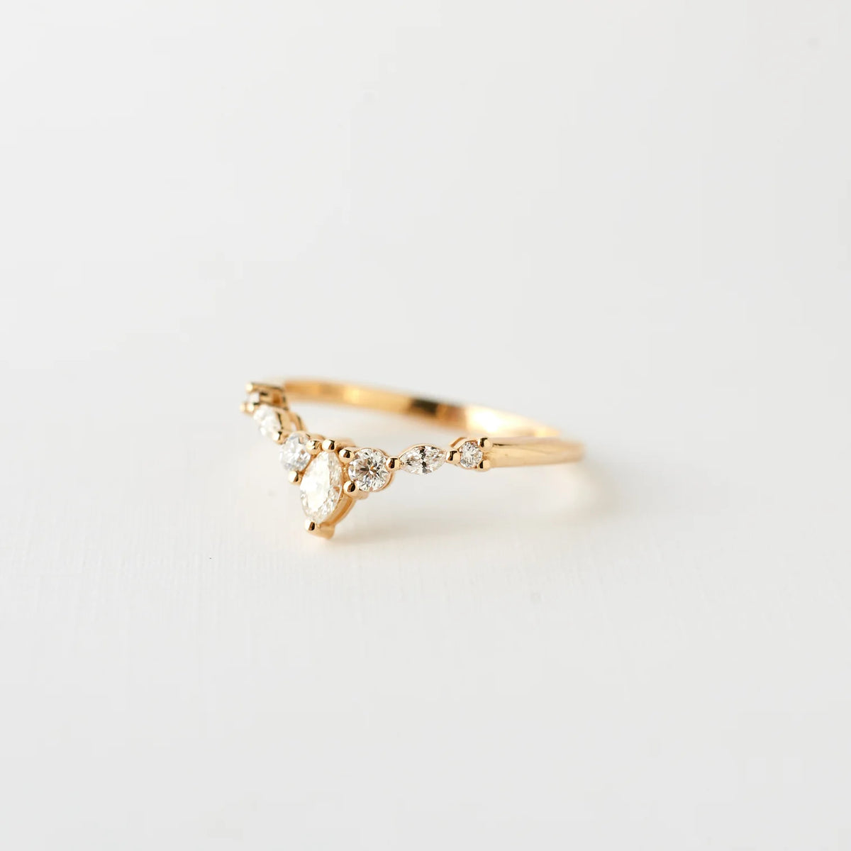 rylie ring band - natural diamond