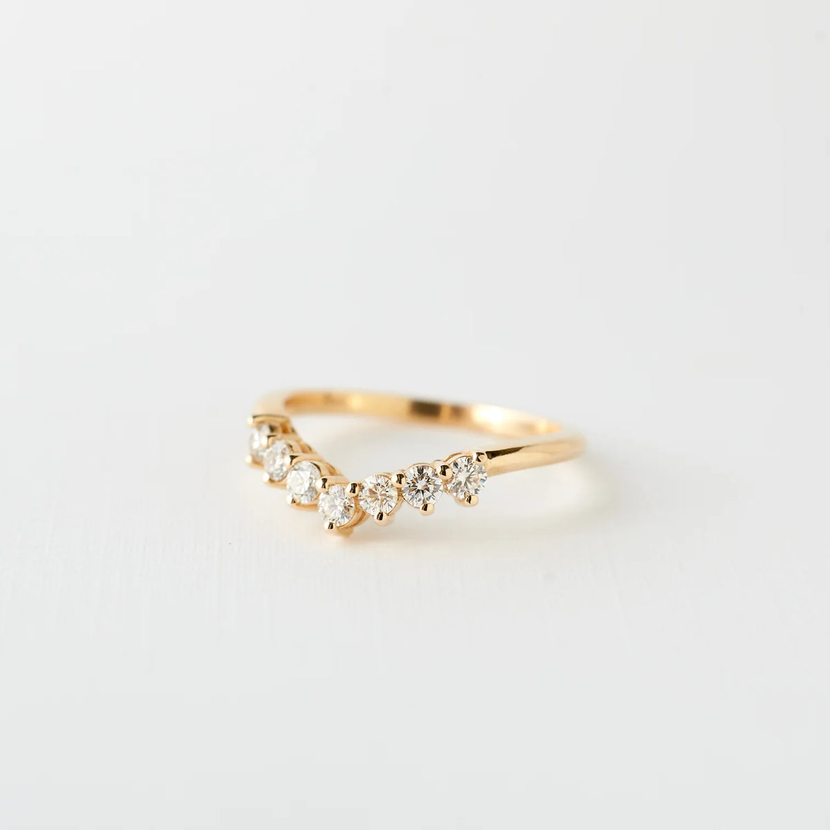 angelina ring band - natural diamond