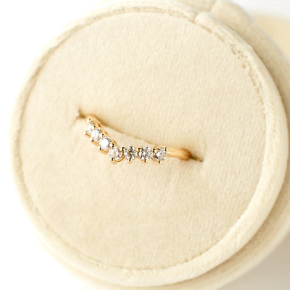 angelina ring band - natural diamond