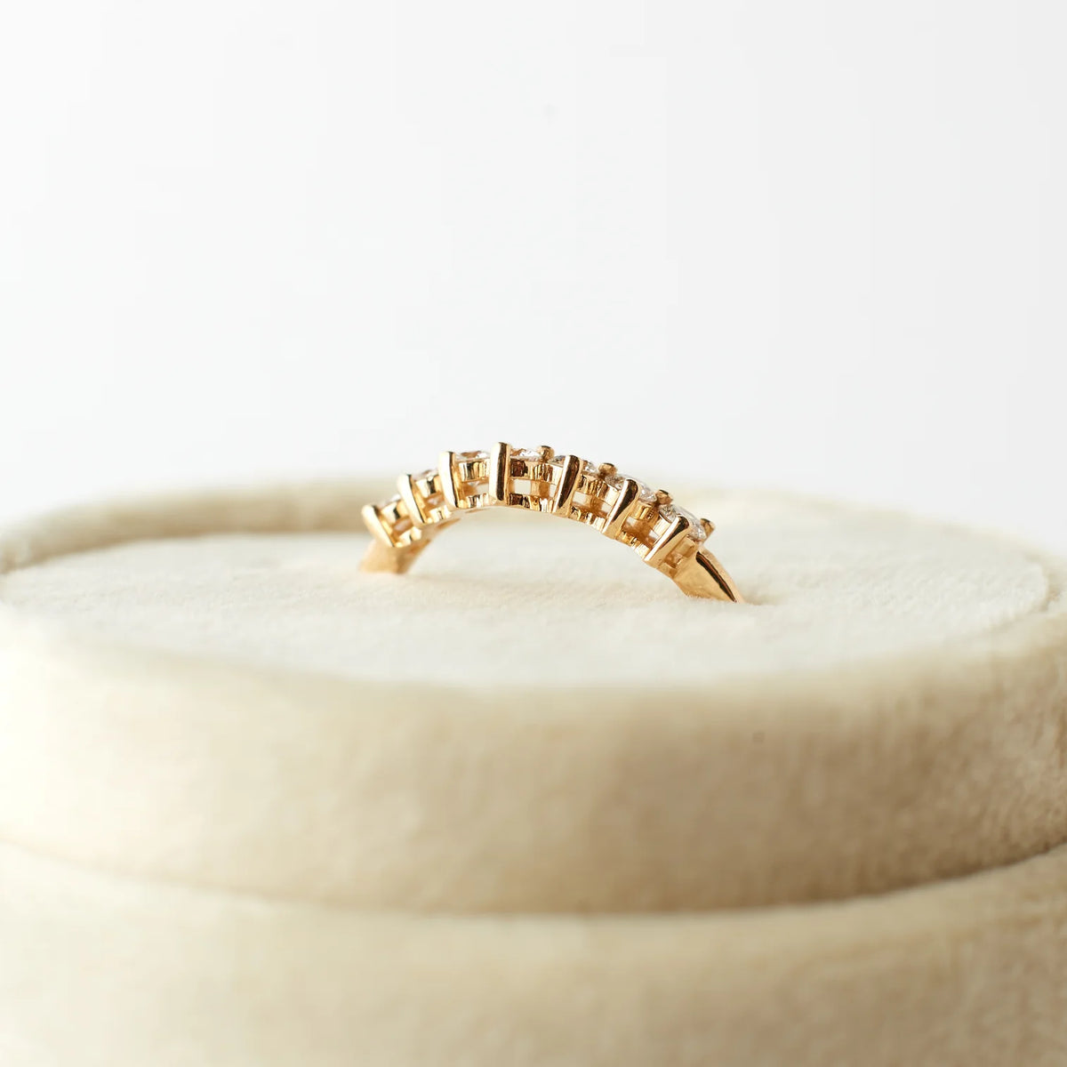 angelina ring band - natural diamond