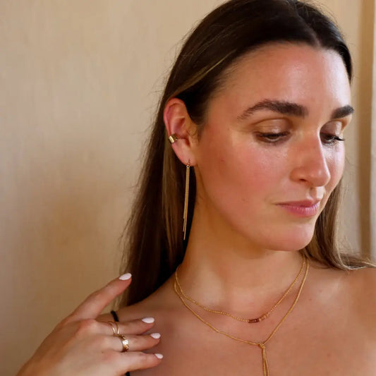 makara waterfall earrings