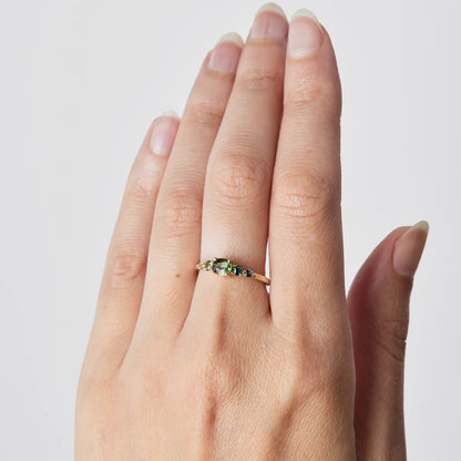 edie oval sapphire ring