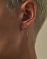 métier / dala diamond lucky lumen clicker hoop earring - single