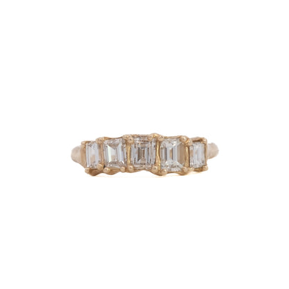 baguette ring band - natural diamond