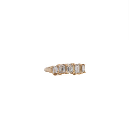 baguette ring band - natural diamond