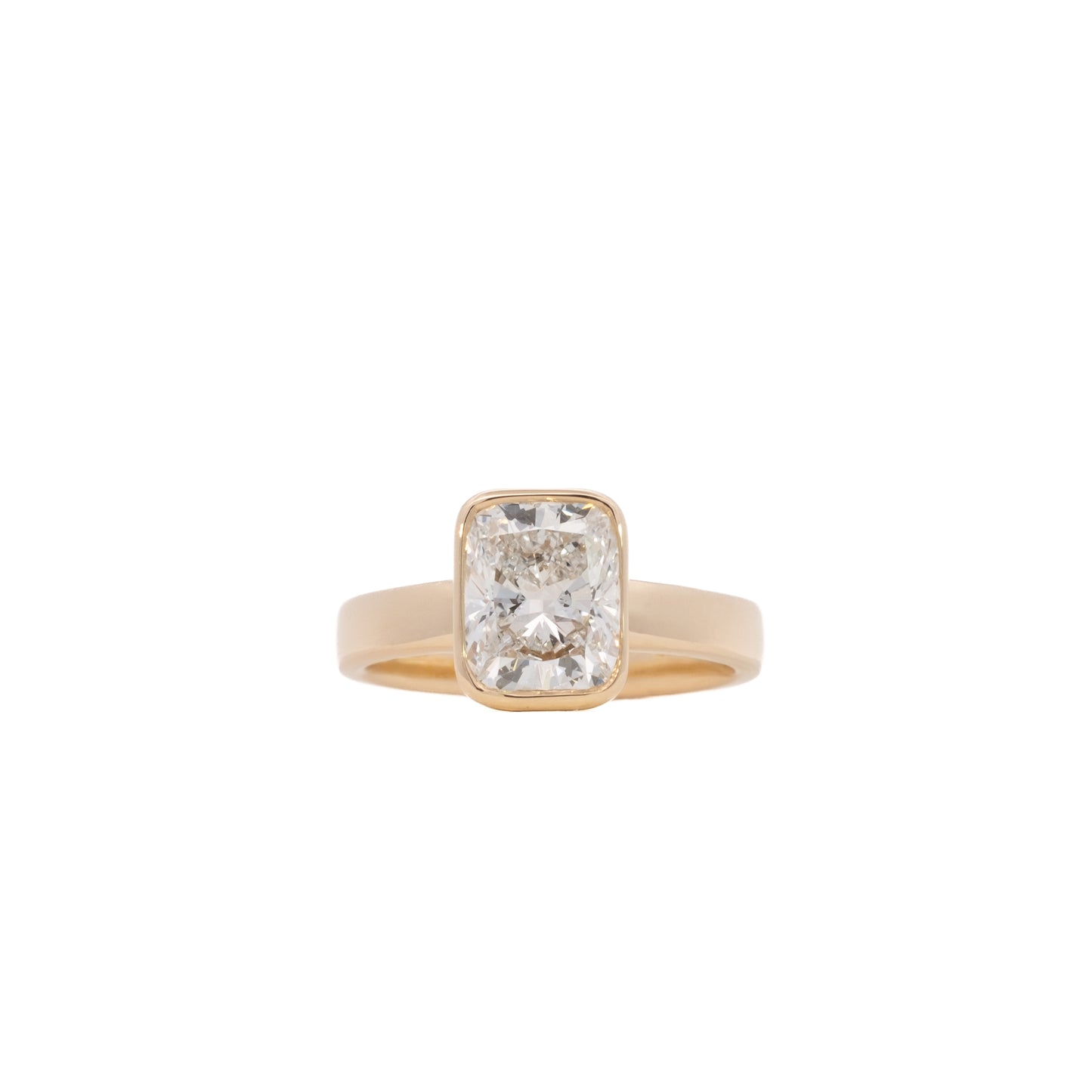 sophia ring - elongated cushion - grown diamond
