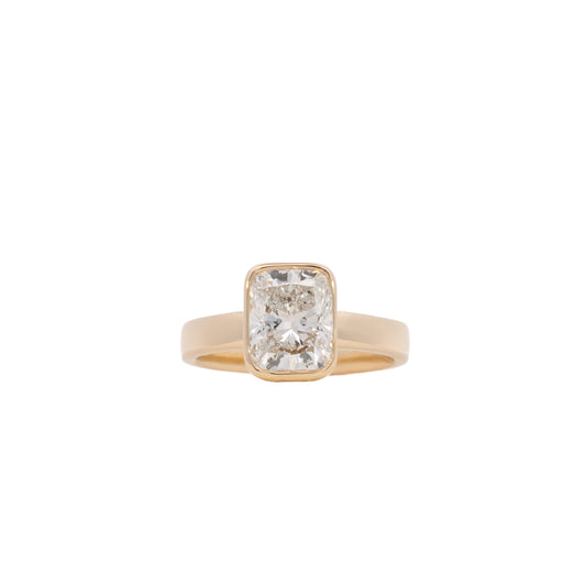 sophia ring - elongated cushion - grown diamond