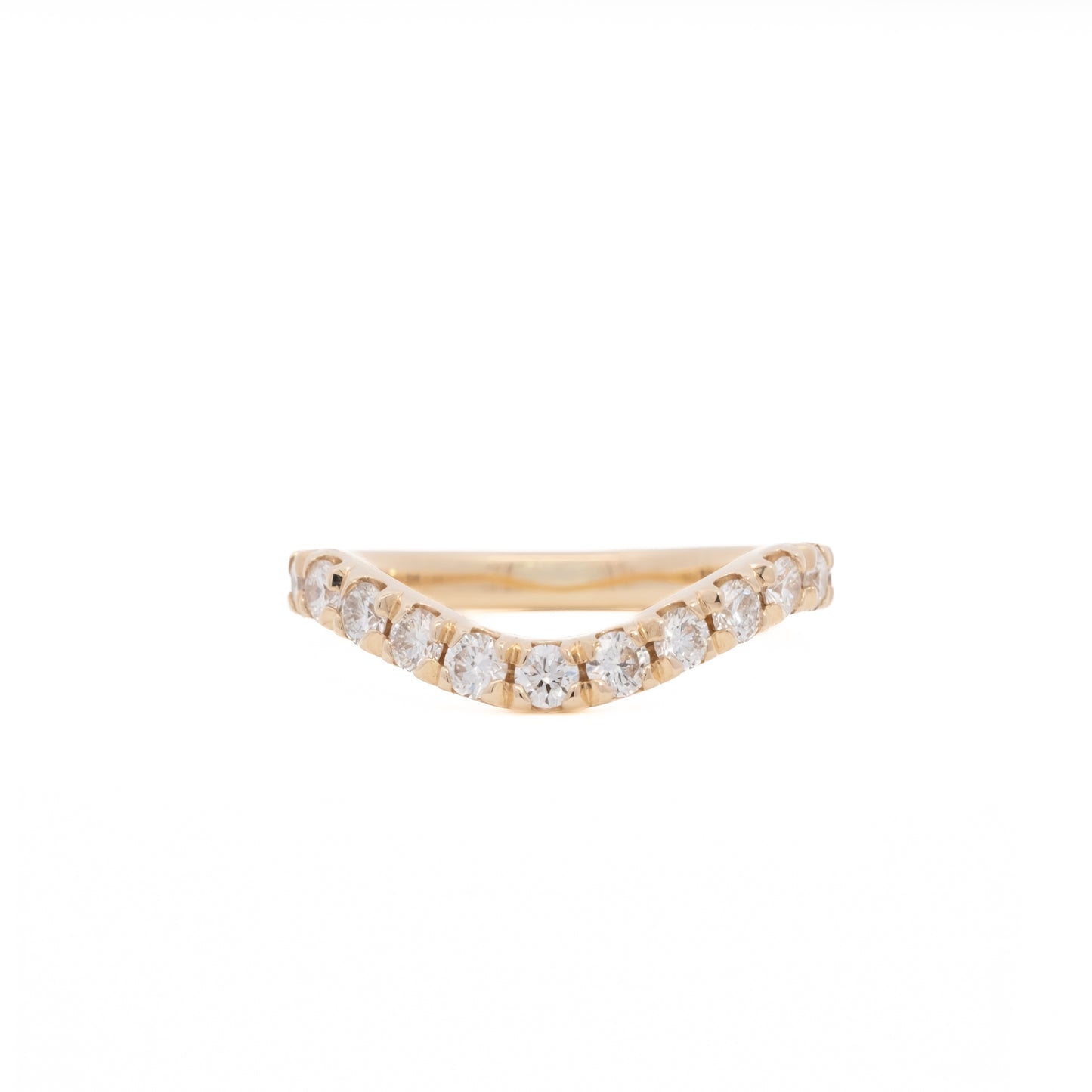 curved band - grown diamond
