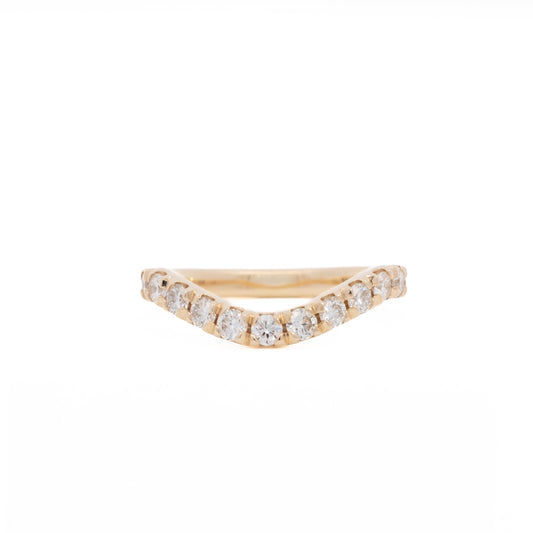 curved band - grown diamond