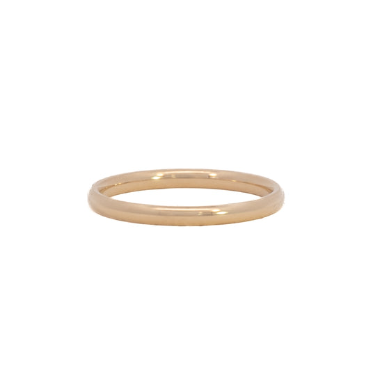 half-round comfort-fit band - 2mm