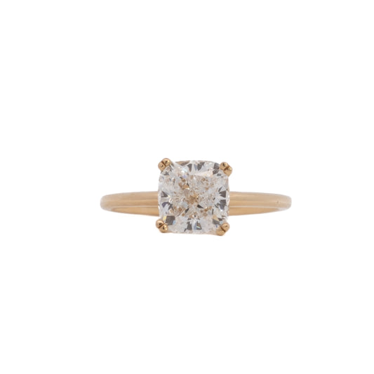 selene cushion solitaire ring - grown diamond