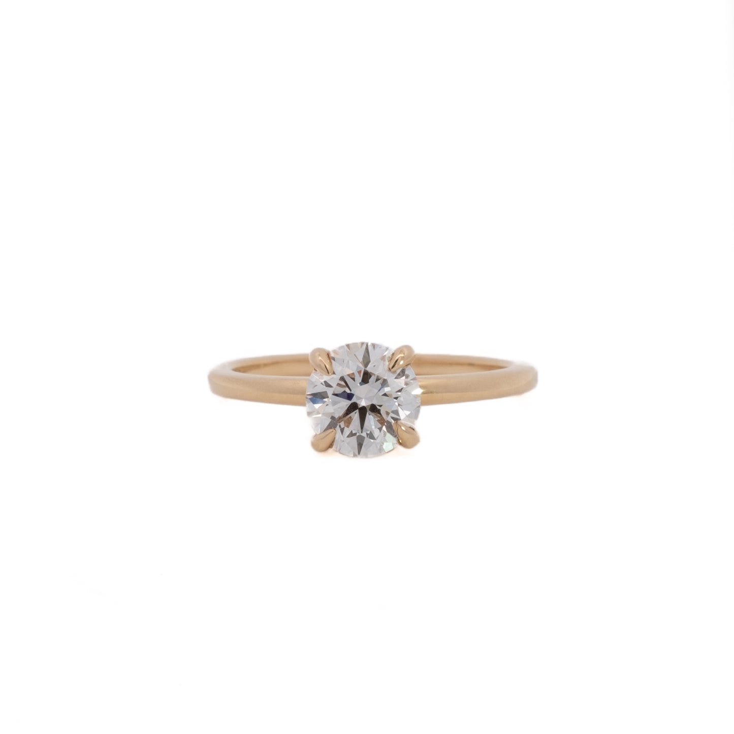 vera round solitaire ring - grown diamond
