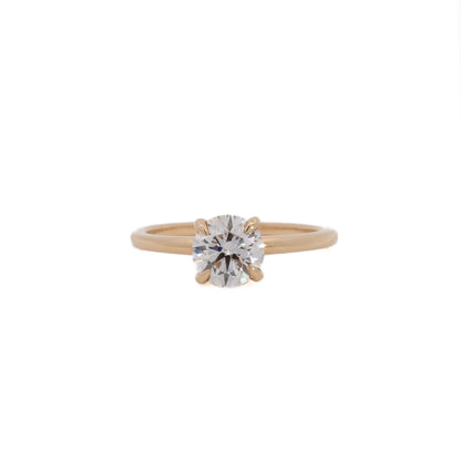 vera round solitaire ring - grown diamond