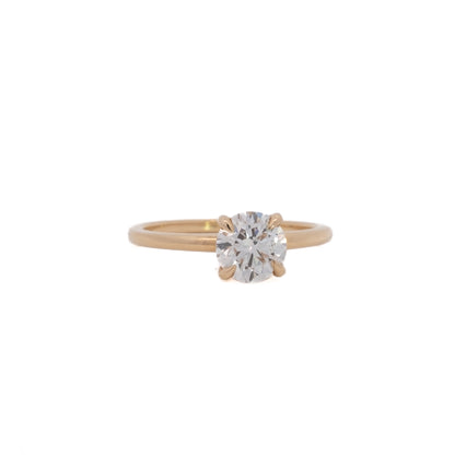 vera round solitaire ring - grown diamond