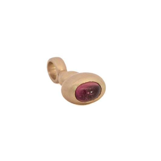 pendulum charm no.5 - pink tourmaline