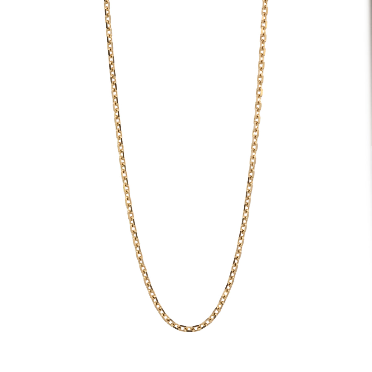 diamond-cut cable chain necklace - 1.4mm